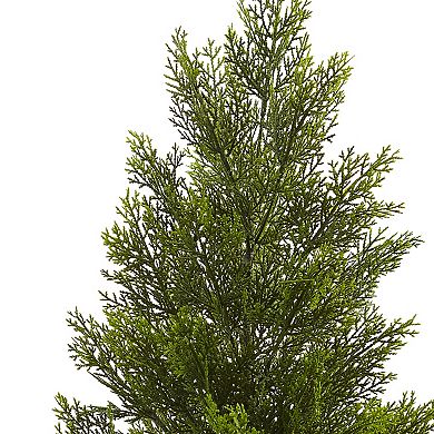nearly natural 3-ft. Indoor / Outdoor Mini Artificial Cedar Tree