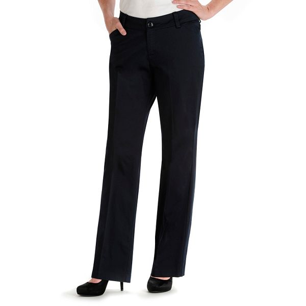 Petite Lee Maxwell Modern Fit Curvy Dress Pants