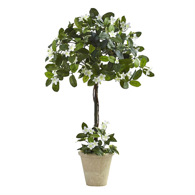nearly natural Artificial Stephanotis Topiary, Green