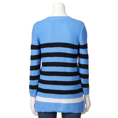 Women's Croft & Barrow® Textured Crewneck Sweater