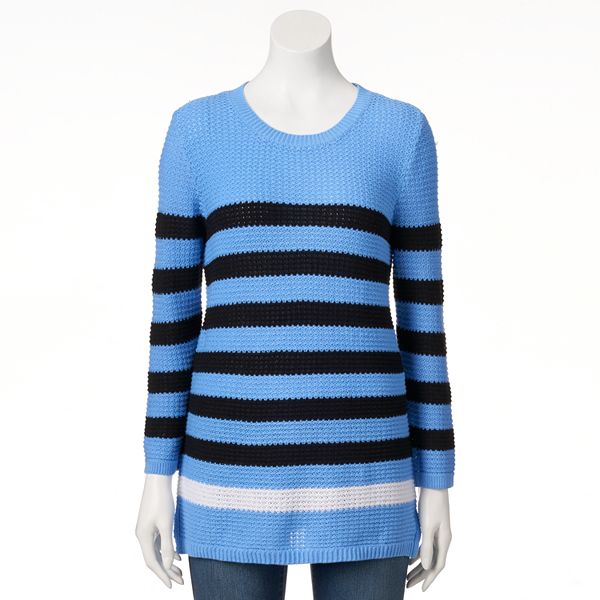 Women's Croft & Barrow® Textured Crewneck Sweater