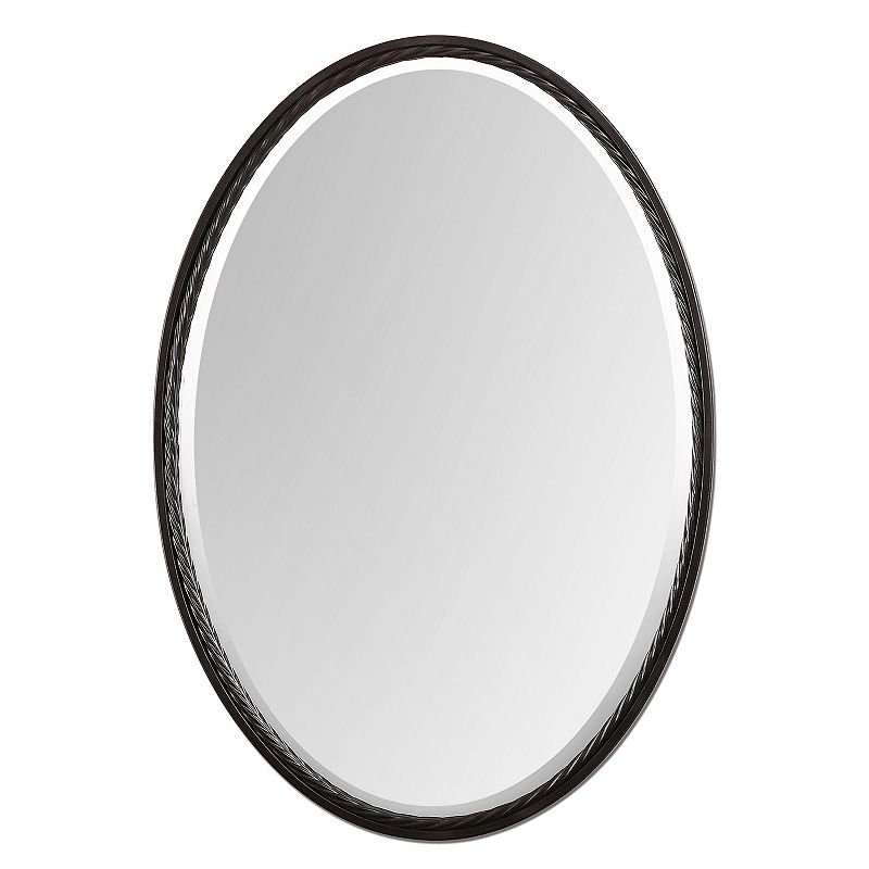 Uttermost Casalina Oval Wall Mirror, Brown, Medium