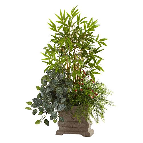 nearly natural Artificial Mixed Mini Bamboo Arrangement