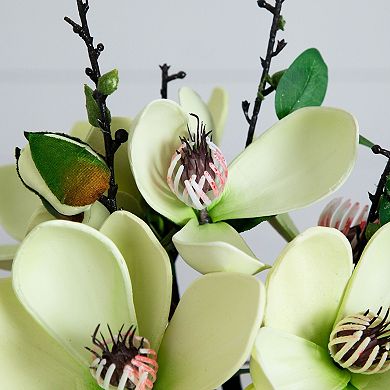 nearly natural Artificial Magnolia Arrangement