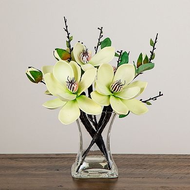 nearly natural Artificial Magnolia Arrangement