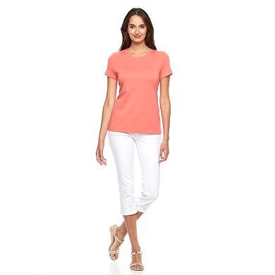 Women's Croft & Barrow® Essential Crewneck Tee