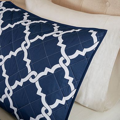 Madison Park Essentials Almaden 4-Piece Quilt Set with Shams and Decorative Pillows