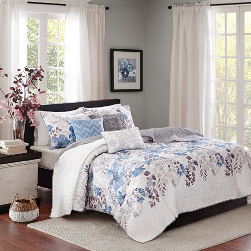 Madison Park Piper 6-piece Quilted Coverlet Set
