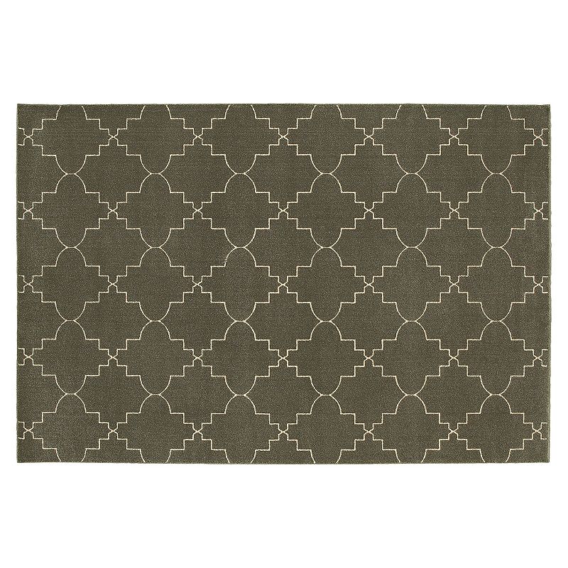 StyleHaven Everett Scalloped Lattice Rug, Grey, 10X13 Ft