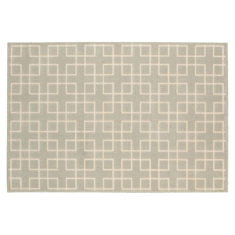 StyleHaven Everett Geo Block Rug, Lt Beige, 10X13 Ft