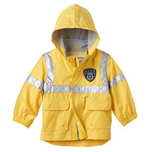 Toddler Boy Carter's Reflective Police Rain Jacket