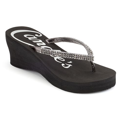thong wedge flip flops