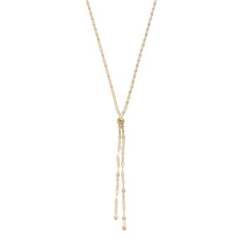 Color Romance 14k Gold Lariat Necklace