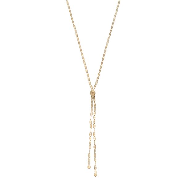 14k Gold Forzatina Chain Y Necklace