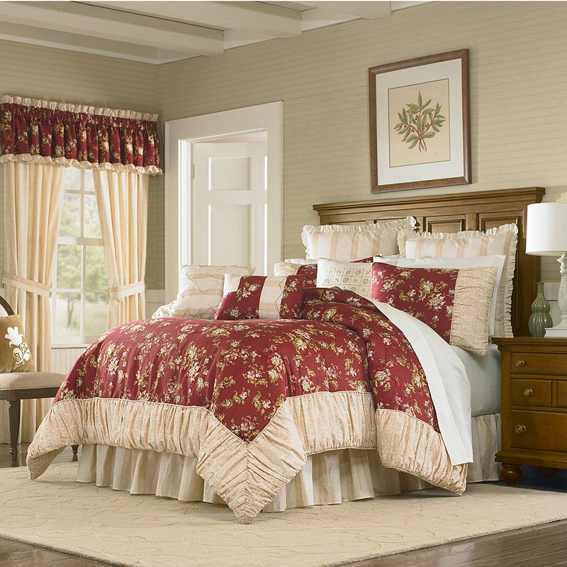 UPC 041808673522 product image for MaryJane's Home 4-piece Sunset Serenade Bed Set, Red, Queen | upcitemdb.com