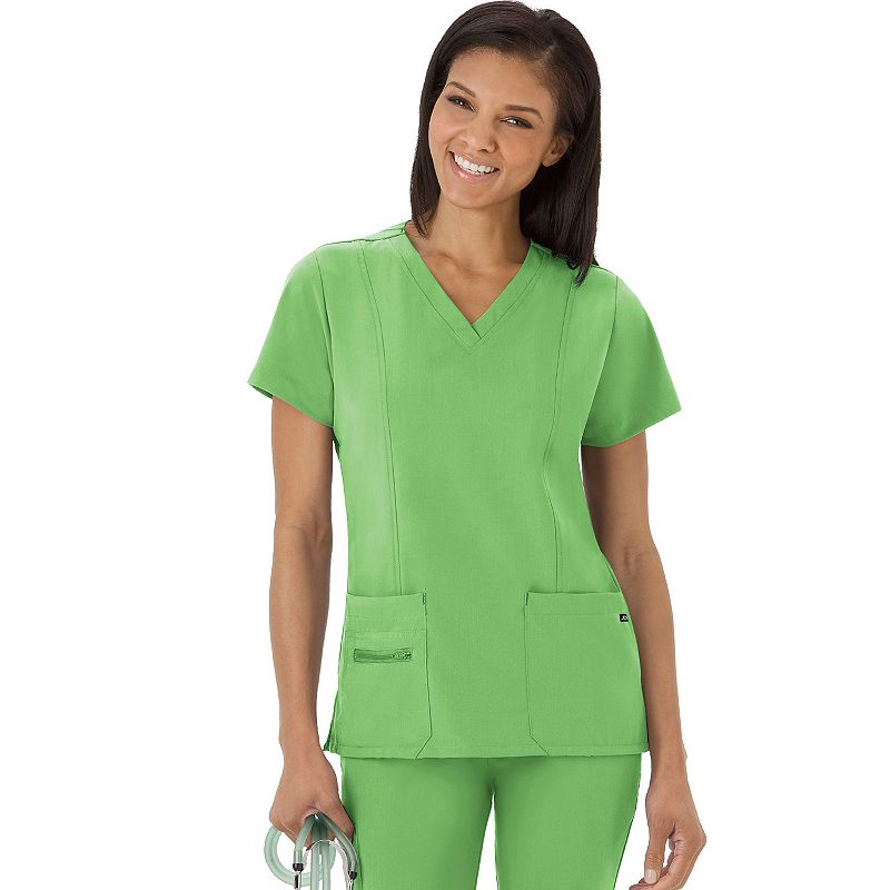 UPC 609953687674 product image for Plus Size Jockey Scrubs Modern Fit V-Neck Top, Brt Green | upcitemdb.com