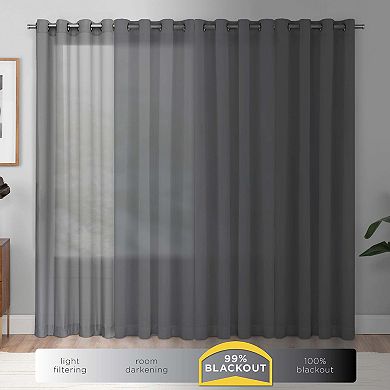 eclipse Kids Kendall Single Curtain Blackout 1-Panel Window Curtain