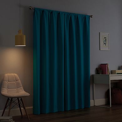 eclipse Kids Kendall Single Curtain Blackout 1-Panel Window Curtain