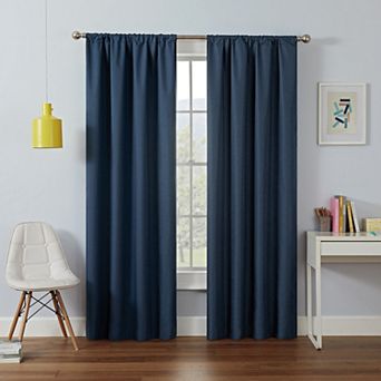 eclipse Kids Kendall Single Curtain Blackout 1-Panel Window Curtain