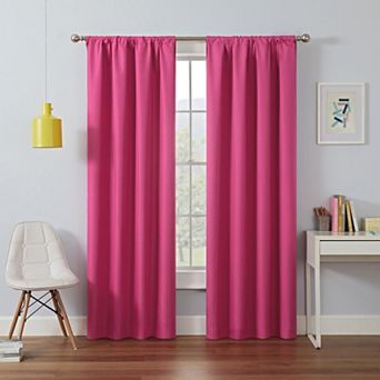 eclipse Kids Kendall Single Curtain Blackout 1-Panel Window Curtain