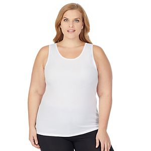 Plus Size Cuddl Duds SofTech Venice Lace-Trim Racerback Tank