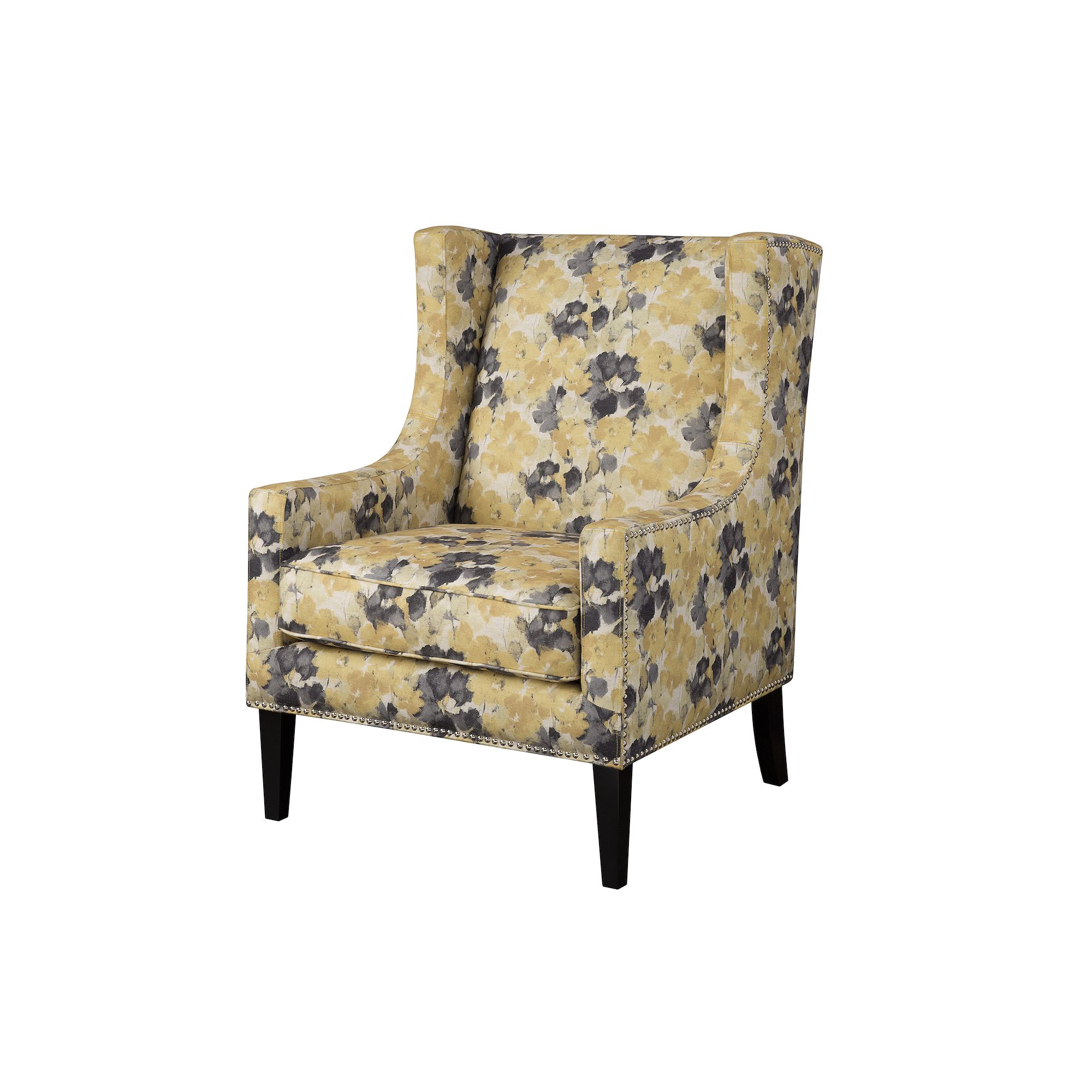 Madison Park Barton Accent Chair, Yellow Team