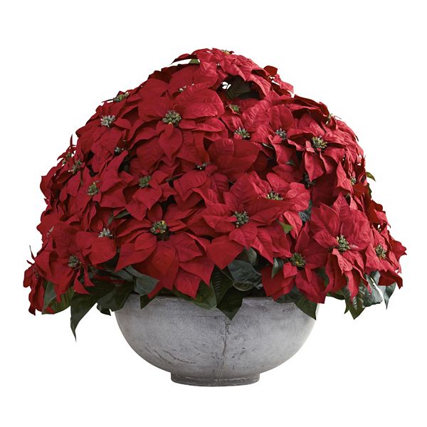 nearly natural Artificial Giant Poinsettia Arrangement