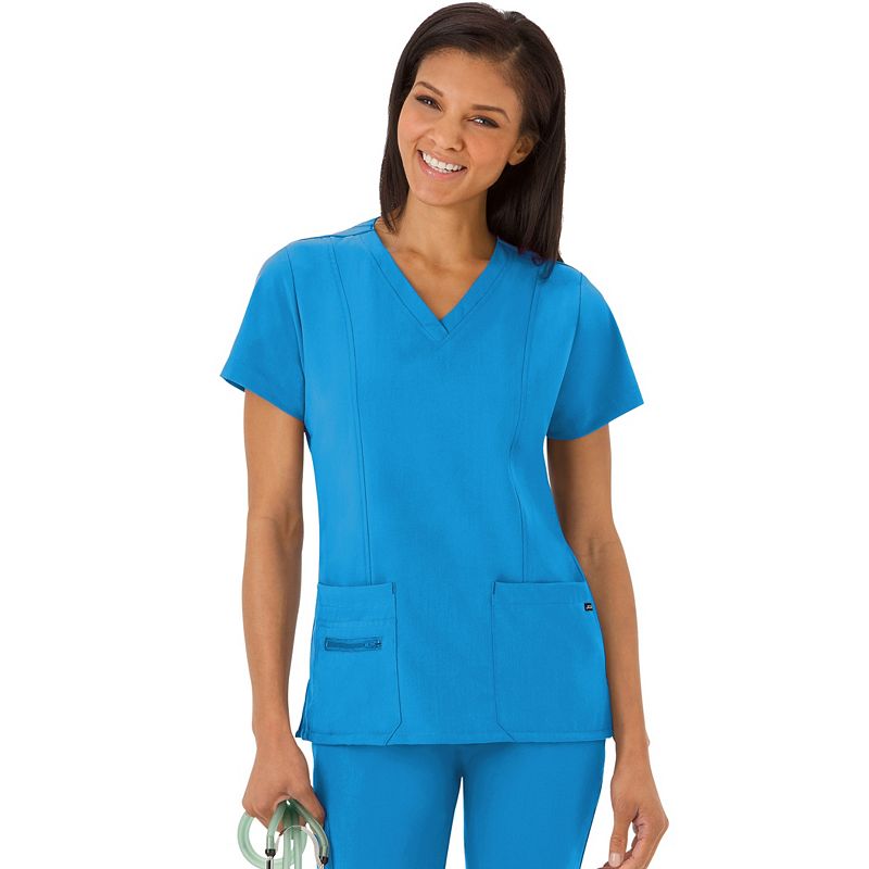 UPC 609953980829 product image for Women's Jockey Scrubs Modern Fit V-Neck Top, Blue | upcitemdb.com