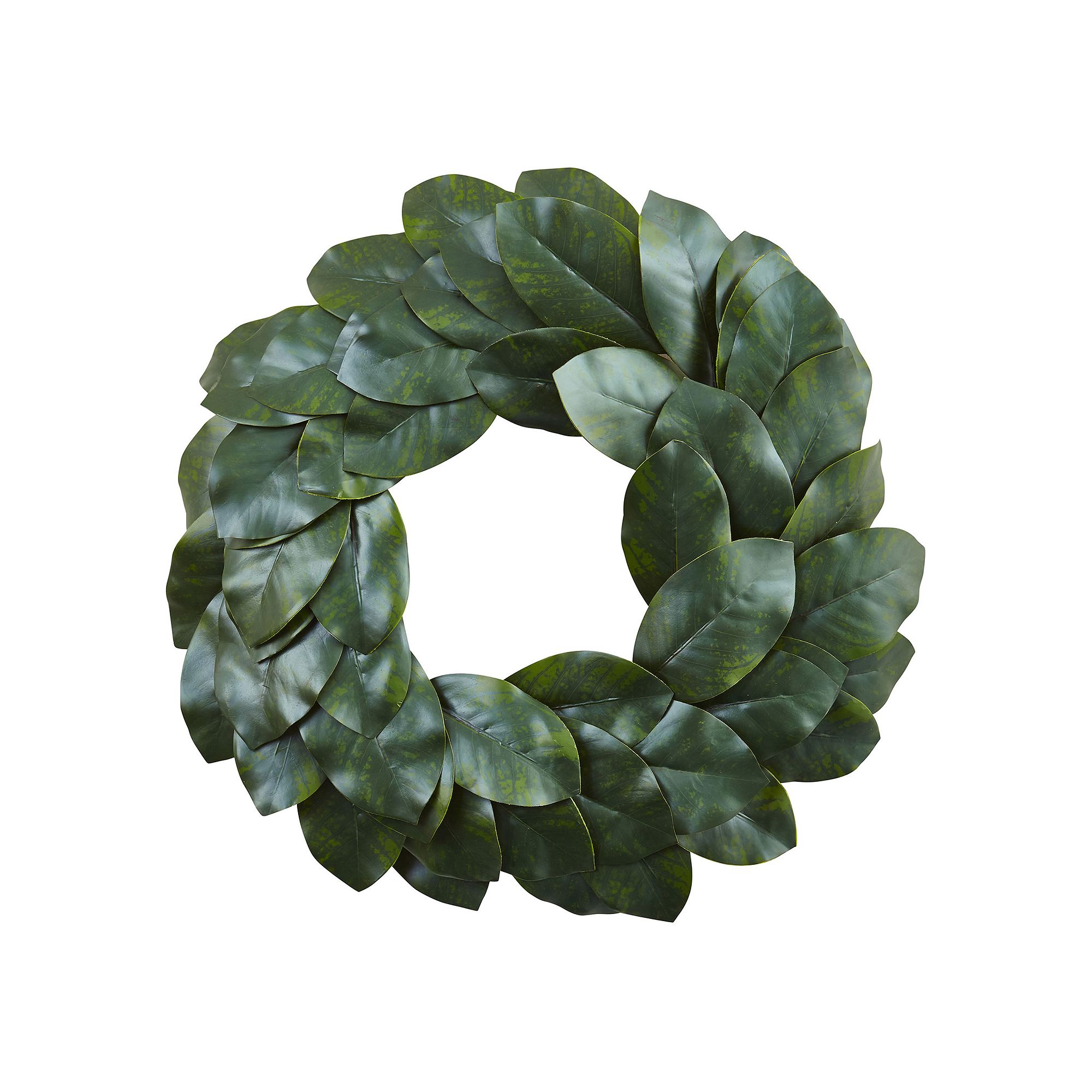 nearly natural Artificial Magnolia Leaf Wreath, Green