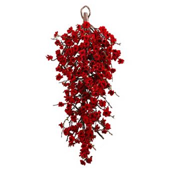 nearly natural Artificial Plum Blossom Teardrop Decor