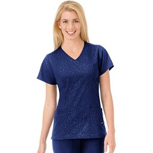 Plus Size Jockey Scrubs Classic Solid Illusion Top