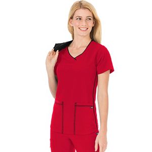 Plus Size Jockey Scrubs Classic Sporty V-Neck Top