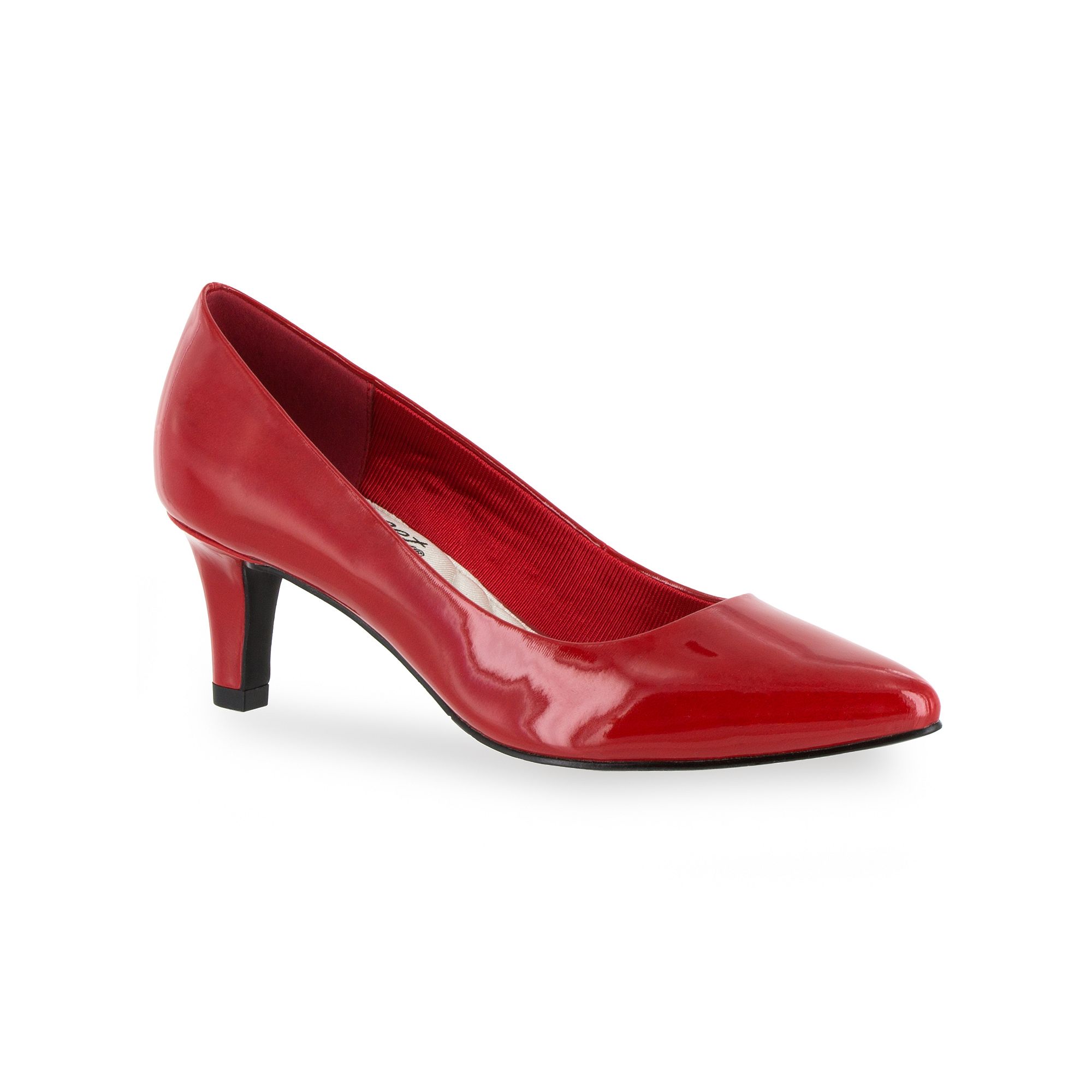 Easy Street Pointe Womens High Heels, Size: 7 Wide, Red Patent