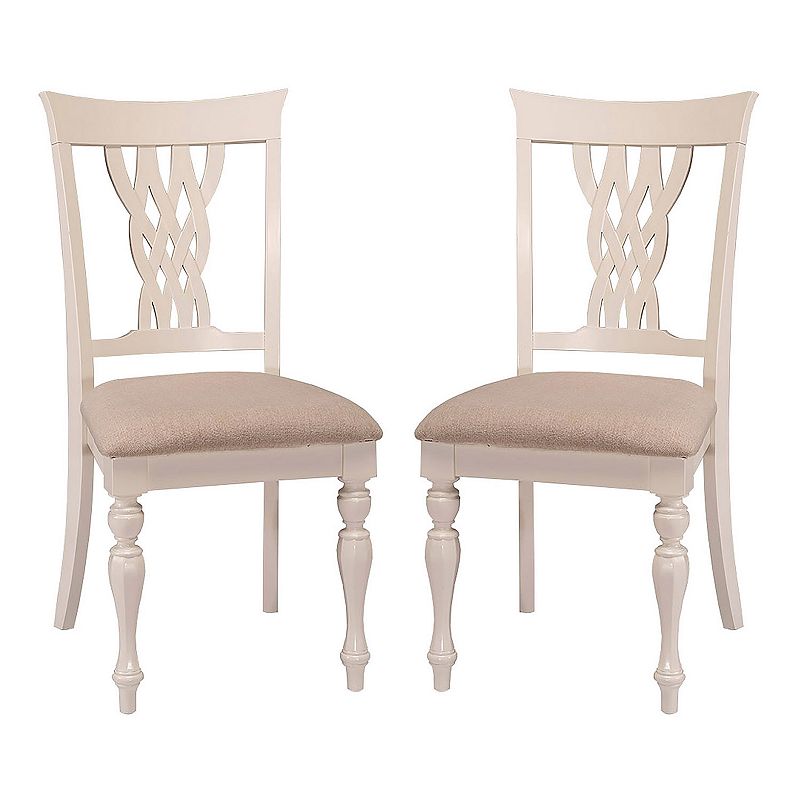 Hillsdale Furniture Embassy Dining Chair 2-piece Set, White