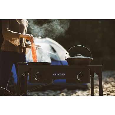 Stansport 2-Burner Outdoor Stove with Stand