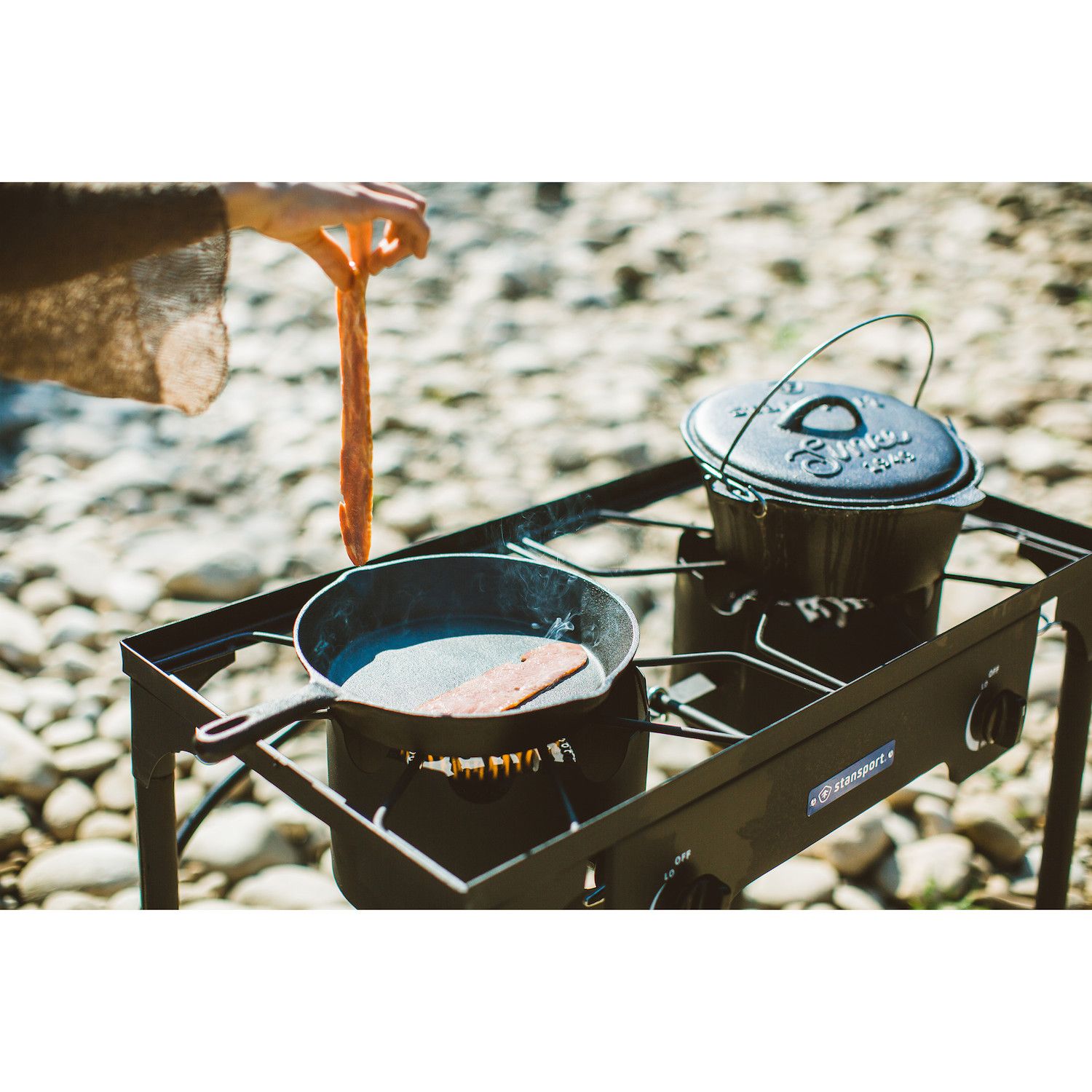 Single Burner Stansport Outdoor Stove With Stand Three Burners