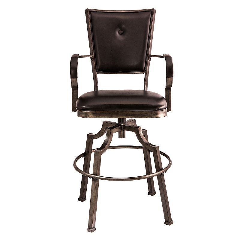 Hillsdale Furniture Castlebrook Swivel Bar Stool, Brown