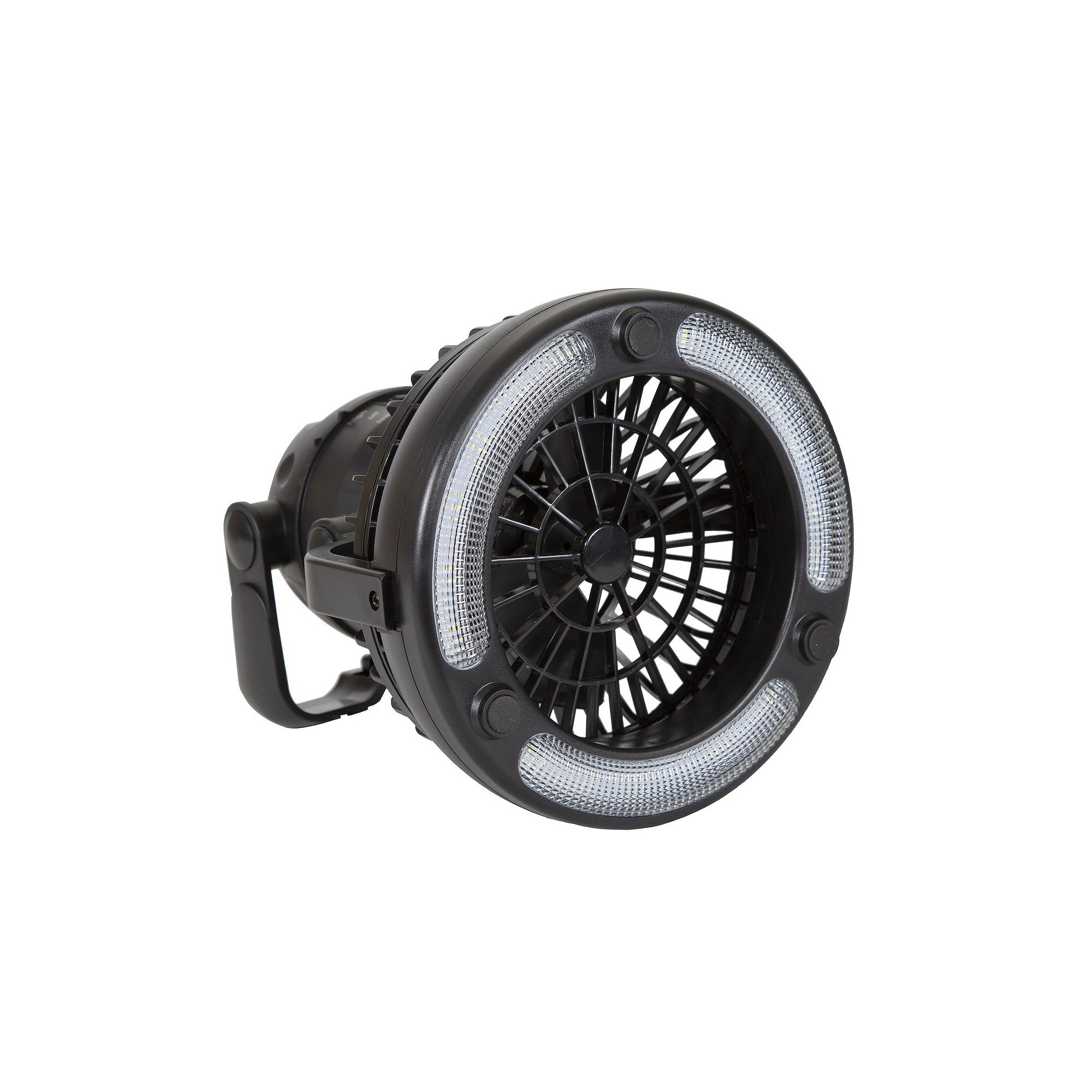 Stansport Camping Lantern with Fan, Black