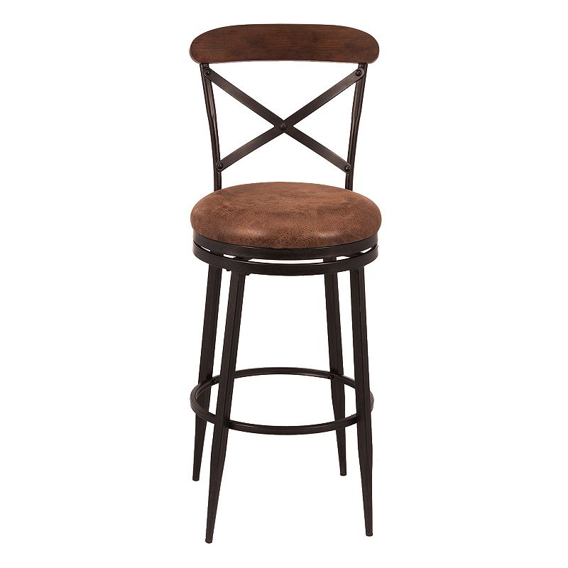 Hillsdale Furniture Henderson Swivel Bar Stool, Black