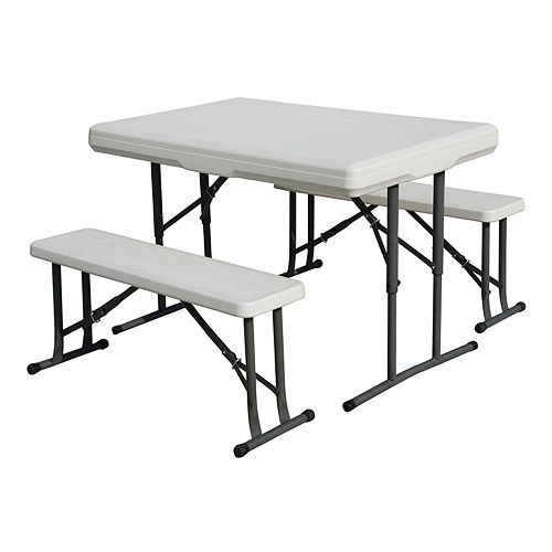 Stansport Folding Table with Bench Seats