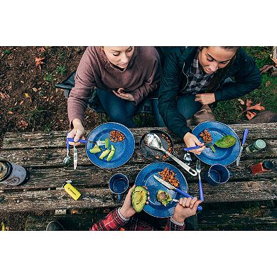 Stansport Enamel Camping Tableware Set (24-Piece)