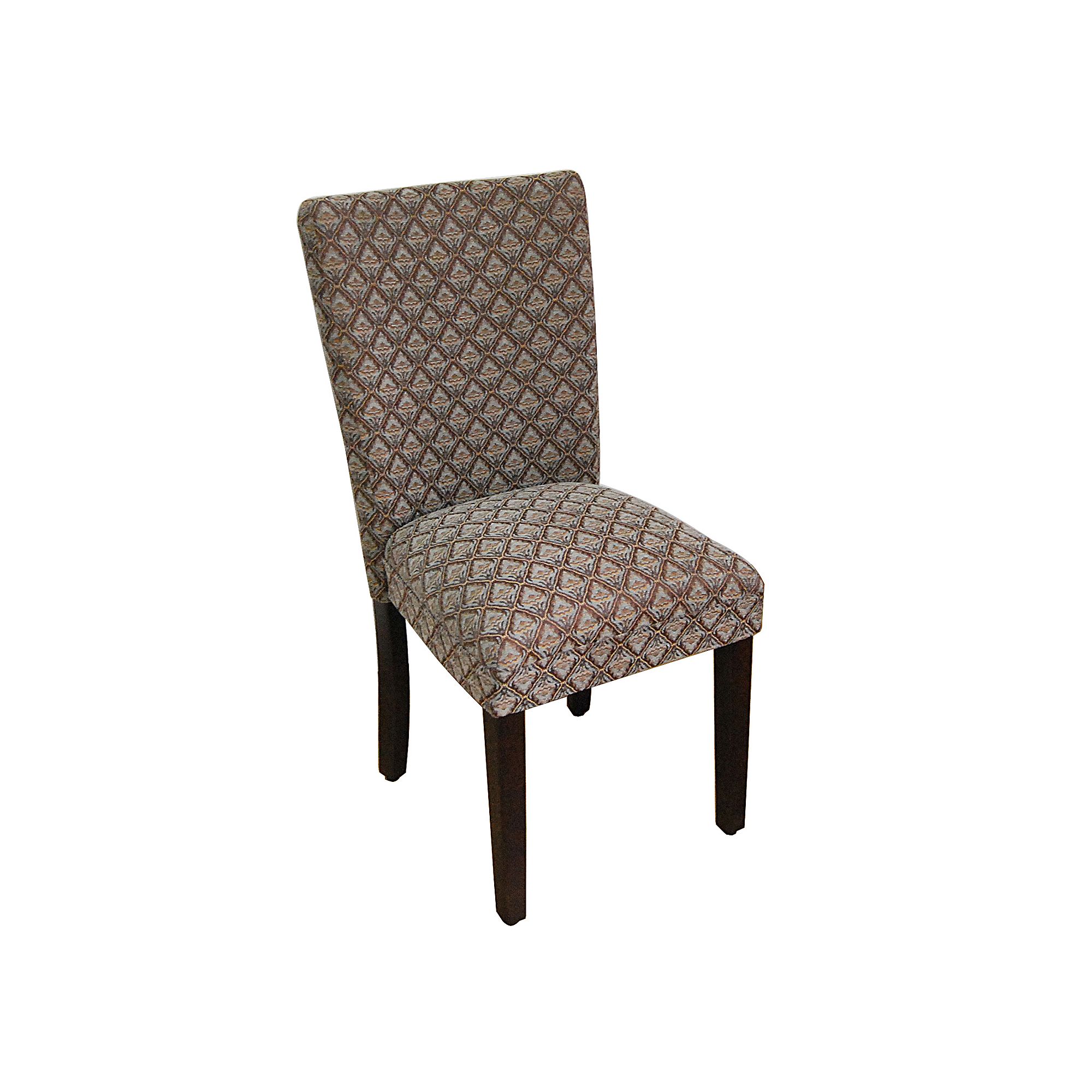 HomePop Dining Chair, Blue Brown