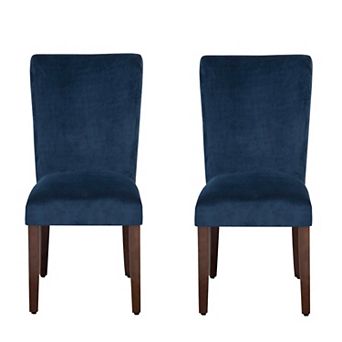 HomePop Velvet Dining Chair 2 pc Set
