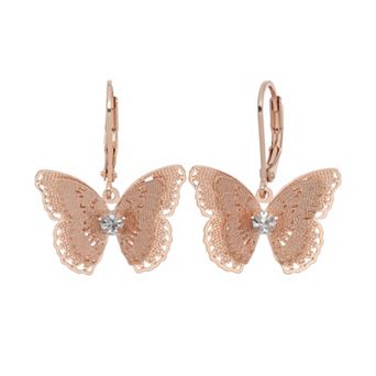 LC Lauren Conrad Butterfly Drop Earrings