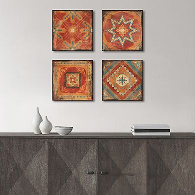 Madison Park Moroccan Tile Gel Coat 4-pc. Wall Art Set