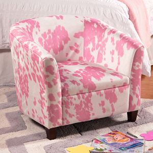 HomePop Cow Print Juvenile Accent Chair