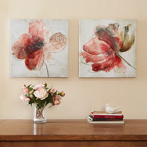 Madison Park Lovely Blossoms Canvas 2pc. Wall Art Set