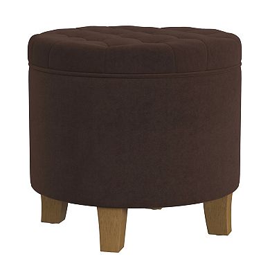 HomePop Tufted Storage Ottoman