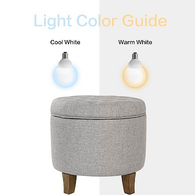 HomePop Tufted Storage Ottoman