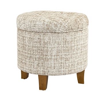 HomePop Tufted Storage Ottoman